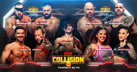collision results bleacher|AEW Collision live results (Dec. 9, 2023): Danielson vs. Andrade .